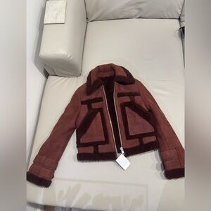 All saints Asher shearling jacket